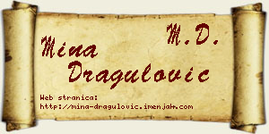 Mina Dragulović vizit kartica